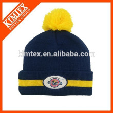 wholesale custom acrylic slouch beanie winter hat with pom